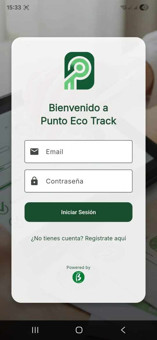 Punto Eco Track screen